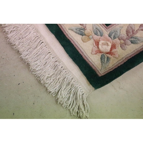 604 - Four Rugs including Marks & Spencer Cream Ground Wool Rug 81cm x 140cm, Turkish Cream Ground Wool Ru... 