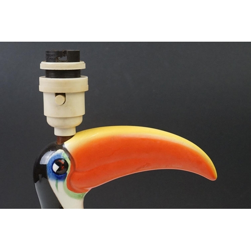 21 - Advertising - Carlton Ware Guinness toucan ceramic table lamp, mottos read 'How Grand To Be a Toucan... 