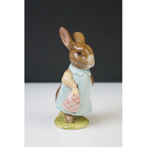 22 - Nine Boxed Royal Albert 'The World of Beatrix Potter' figures to include Mrs Flopsy Bunny, Mrs Rabbi... 