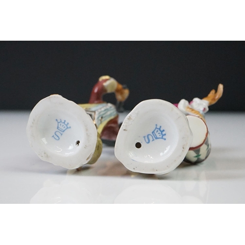 60 - 20th Century Sitzendorf Seven Piece Porcelain Monkey band, consisting of a conductor and six musicia... 