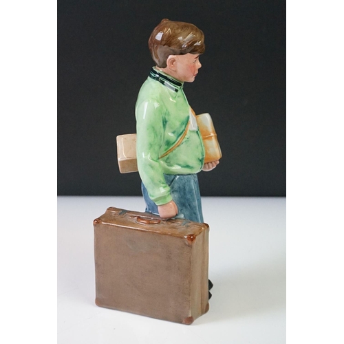 64 - Two Royal Doulton Ltd Edn porcelain figures to include HN 3203 The Girl Evacuee and HN 3202 The Boy ... 