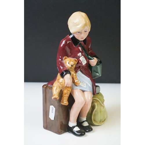 64 - Two Royal Doulton Ltd Edn porcelain figures to include HN 3203 The Girl Evacuee and HN 3202 The Boy ... 