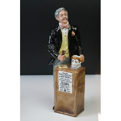 69 - Three Royal Doulton porcelain figures to include ' The Auctioneer ' Collectors Club Exclusive (HN298... 