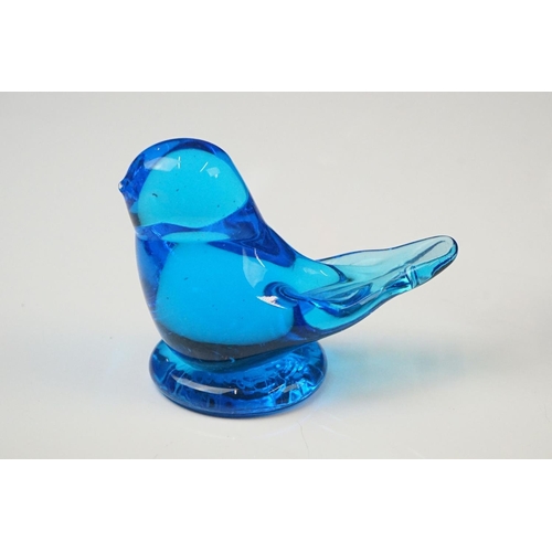 74 - Four Whitefriars ' Dilly Duck ' glass figures to include 2 x Ruby Red, Ocean Green and a Twilight ex... 