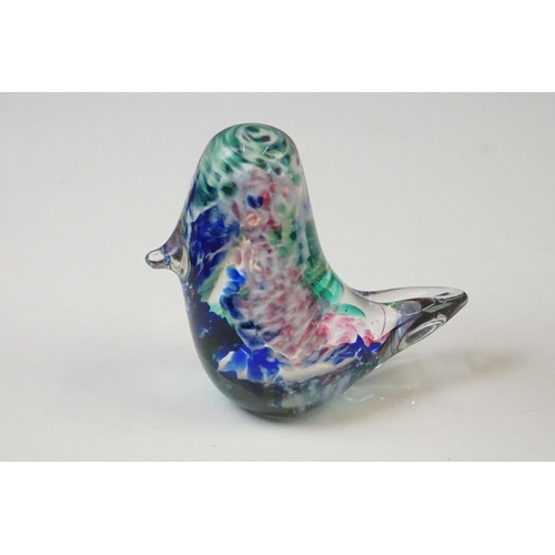 74 - Four Whitefriars ' Dilly Duck ' glass figures to include 2 x Ruby Red, Ocean Green and a Twilight ex... 