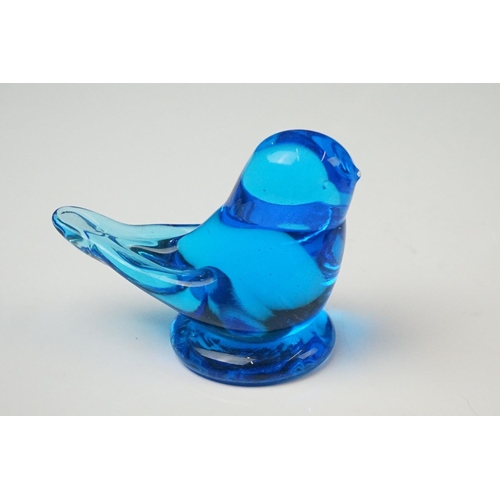 74 - Four Whitefriars ' Dilly Duck ' glass figures to include 2 x Ruby Red, Ocean Green and a Twilight ex... 