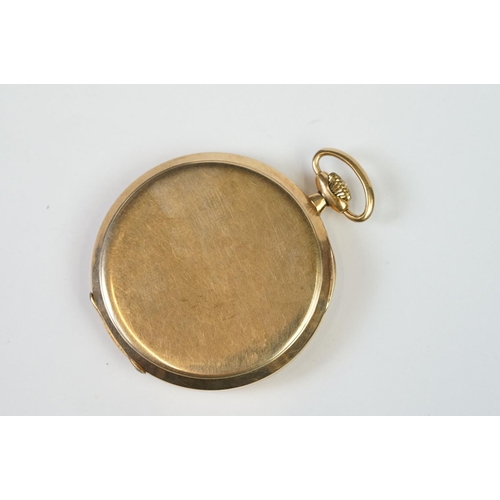 204A - A fully hallmarked 9ct gold cased top winding pocket watch.