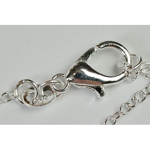 226 - Silver Ball shaped Photo Locket on silver chain