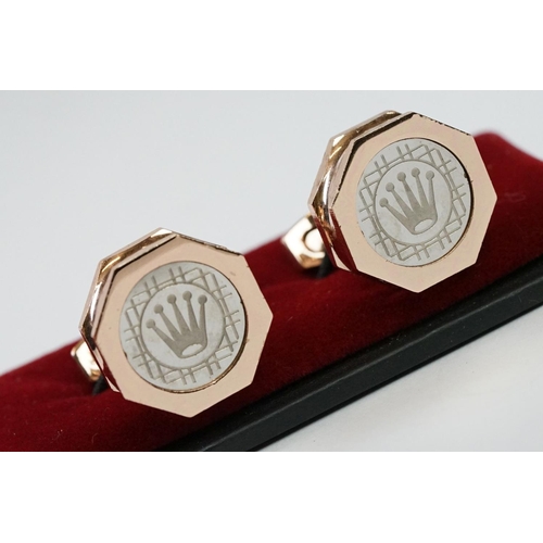 234 - Gents Cufflinks with crown design