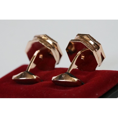 234 - Gents Cufflinks with crown design