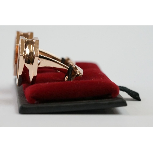 234 - Gents Cufflinks with crown design