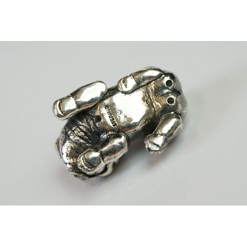 236 - Silver Bulldog Pincushion