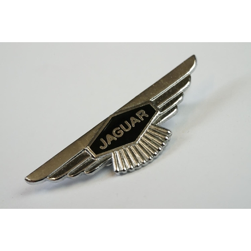 270 - Jaguar Cars emblem Lapel Badge and an E-type Jaguar Tie Clip