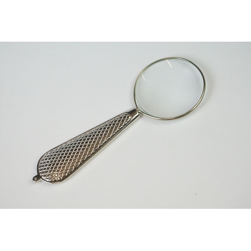 276 - Set of Three Magnifying Glasses with silver plated handles