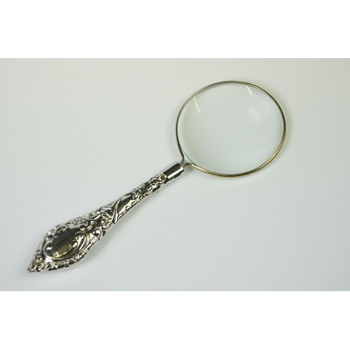 276 - Set of Three Magnifying Glasses with silver plated handles