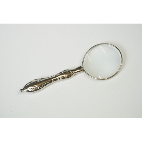 276 - Set of Three Magnifying Glasses with silver plated handles