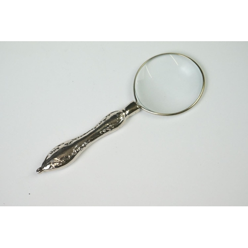 276 - Set of Three Magnifying Glasses with silver plated handles