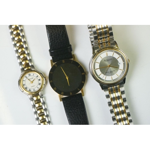 285 - A small collection of ladies and gents wristwatches to include Rotary and Accurist examples.