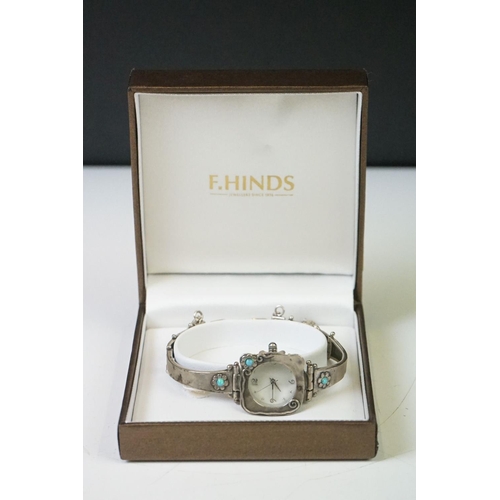 287 - Art Deco Ladies Silver and Opal Watch