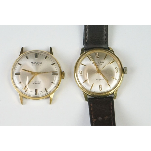 290 - A vintage gents House of Jobin 17 jewel wristwatch together with a gents Paul Jobin 17 Jewel wristwa... 