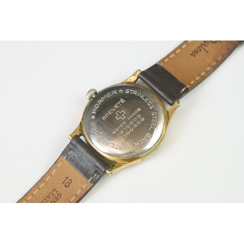 291 - Two vintage gents Roamer wristwatches together with a ladies Citizen example