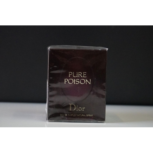 299 - A collection of Christian Dior poison to include Pure Poison, Poison and Hypnotic Poison, two bottle... 