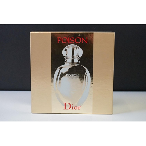 299 - A collection of Christian Dior poison to include Pure Poison, Poison and Hypnotic Poison, two bottle... 