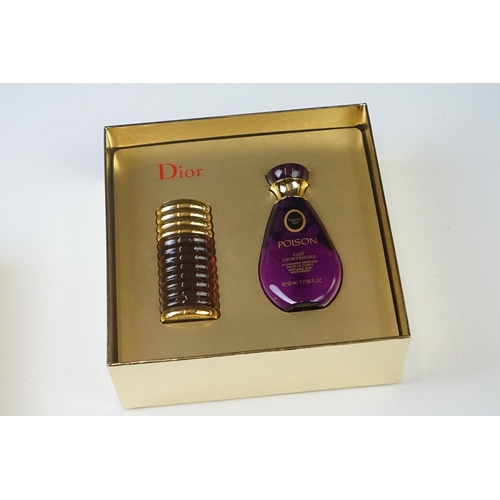 299 - A collection of Christian Dior poison to include Pure Poison, Poison and Hypnotic Poison, two bottle... 