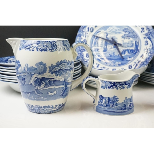 51 - Collection of Copeland Spode and Spode ' Italian ' pattern blue & white ceramics, 39 pieces, to incl... 