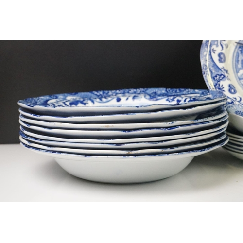 51 - Collection of Copeland Spode and Spode ' Italian ' pattern blue & white ceramics, 39 pieces, to incl... 