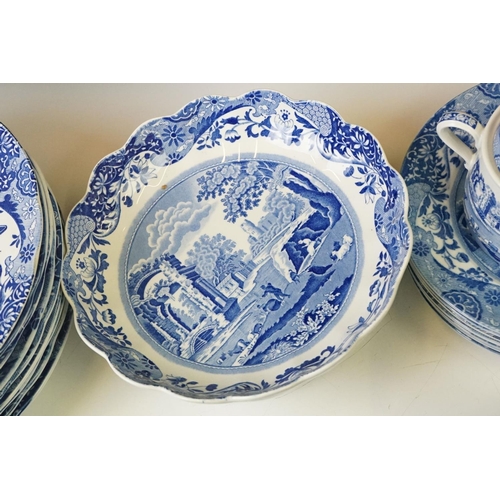 51 - Collection of Copeland Spode and Spode ' Italian ' pattern blue & white ceramics, 39 pieces, to incl... 