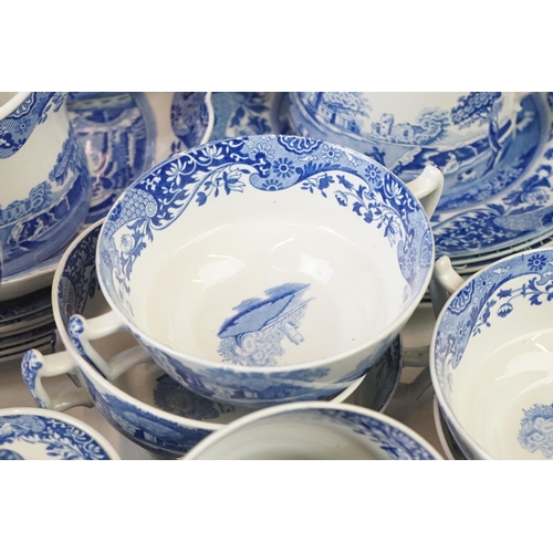 51 - Collection of Copeland Spode and Spode ' Italian ' pattern blue & white ceramics, 39 pieces, to incl... 