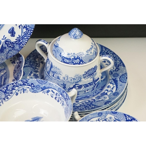 51 - Collection of Copeland Spode and Spode ' Italian ' pattern blue & white ceramics, 39 pieces, to incl... 