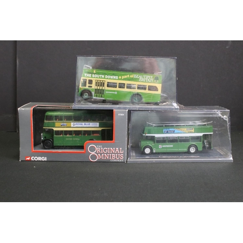 1019 - 43 Cased / boxed Corgi Original Omnibus diecast model buses, diecast ex, boxes vg (three boxes)