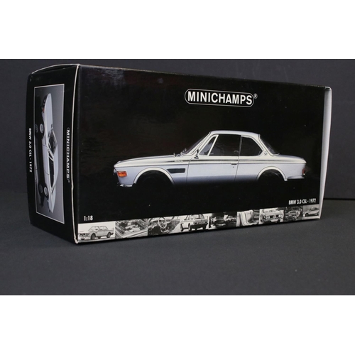 ミニチャンプス PMA 1/18 BMW 3.0 CSL 1972 シルバー Two boxed Pauls Model Art MiniChamps 1/18 diecast models to