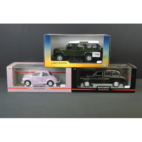 Two Boxed Paul s Model Art Minichamps Car Collection 1 18 scale diecast models to include 150 137001