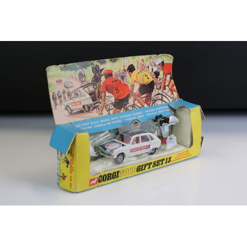 Coffret Cadeau Corgi Modèle 16 - Camion Miniature 1/43 En Fonte, Bleu, Tout D'origine
