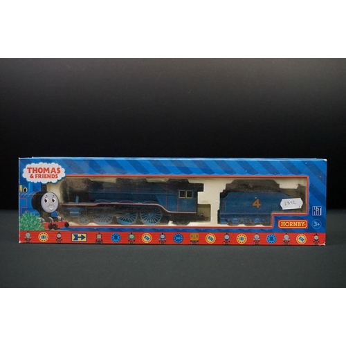 12 - Two boxed Hornby OO gauge Thomas & Friends to include R852 James the red engine and R383 Gordon the ... 