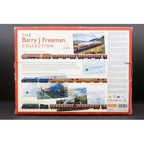 20 - Boxed ltd edn R2907 The Days of Red and Gold The Barry J Freeman Collection train set (discolouring ... 