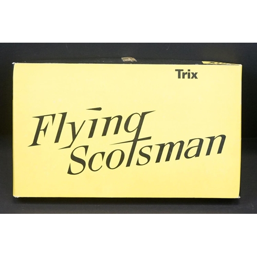 22 - Boxed Trix OO gauge 1180 Flying Scotsman steam locomotive with tender, with paperwork