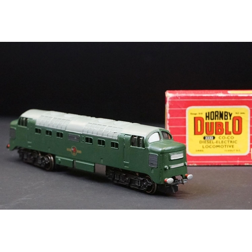 23 - Two boxed Hornby Dublo locomotives to include 2232 Co Co Diesel Electric Locomotive and 2218 2-6-4 T... 