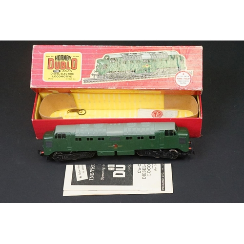 23 - Two boxed Hornby Dublo locomotives to include 2232 Co Co Diesel Electric Locomotive and 2218 2-6-4 T... 