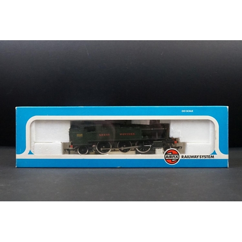 25 - Five boxed Airfix OO gauge locomotives to include 54150-1 Prairie Tank Loco 2-6-2 GWR green livery, ... 