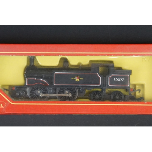 30 - Four boxed Triang Hornby locomotives to include R871 LMS 4-6-2 Coronation Locomotive in maroon, 2 x ... 