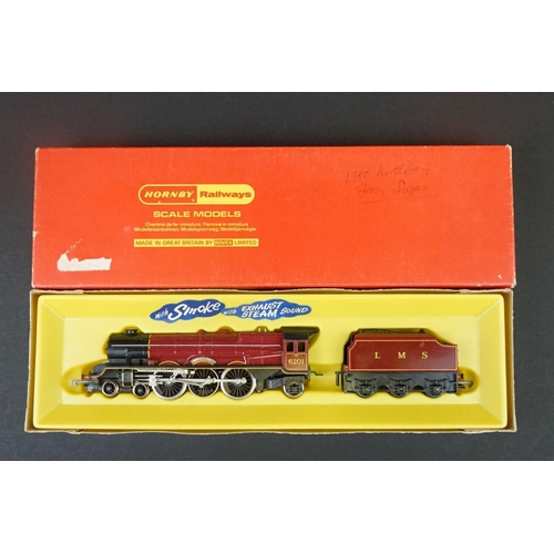 31 - Four boxed Hornby OO gauge locomotives to include R258 LMS 4-6-2 Princess Elizabeth, R302 BR Class 3... 