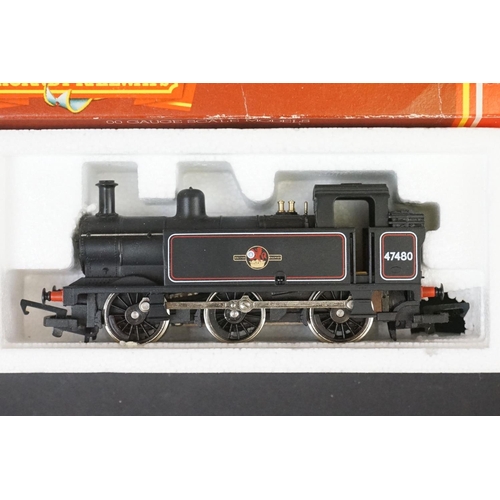 31 - Four boxed Hornby OO gauge locomotives to include R258 LMS 4-6-2 Princess Elizabeth, R302 BR Class 3... 