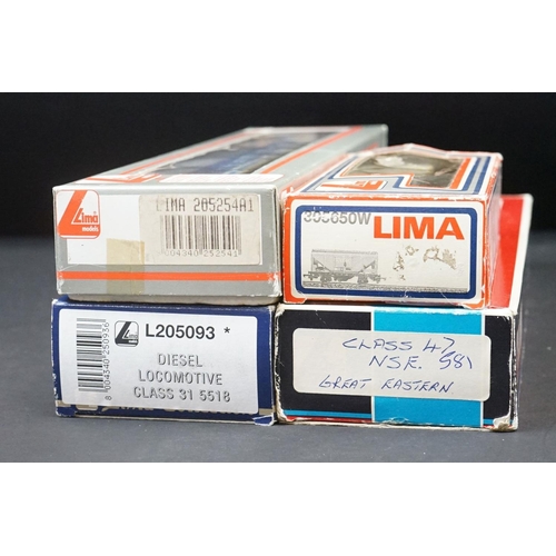 34 - Four boxed Lima OO gauge locomotives to include Great Eastern 47581, Lima Collection L205093 Diesel ... 