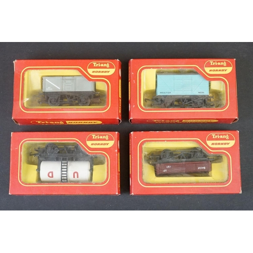 46 - 33 Boxed OO gauge items of rolling stock featuring coaches, wagons and vans to include 29 x Hornby /... 