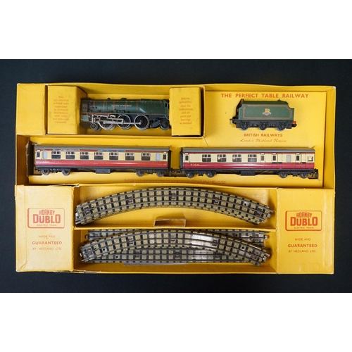 48 - Quantity of Hornby Dublo model railway to include boxed EDP22 Passenger Train Royal Scot set with Du... 