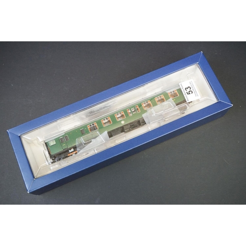 53 - Boxed Bachmann OO gauge 31-426A Late SR Multiple Unit Green with yellow warning panels 4 Car EMU Set